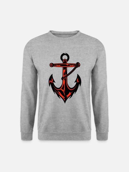 Anchor Harbor Icon - Unisex Sweatshirt - salt & pepper