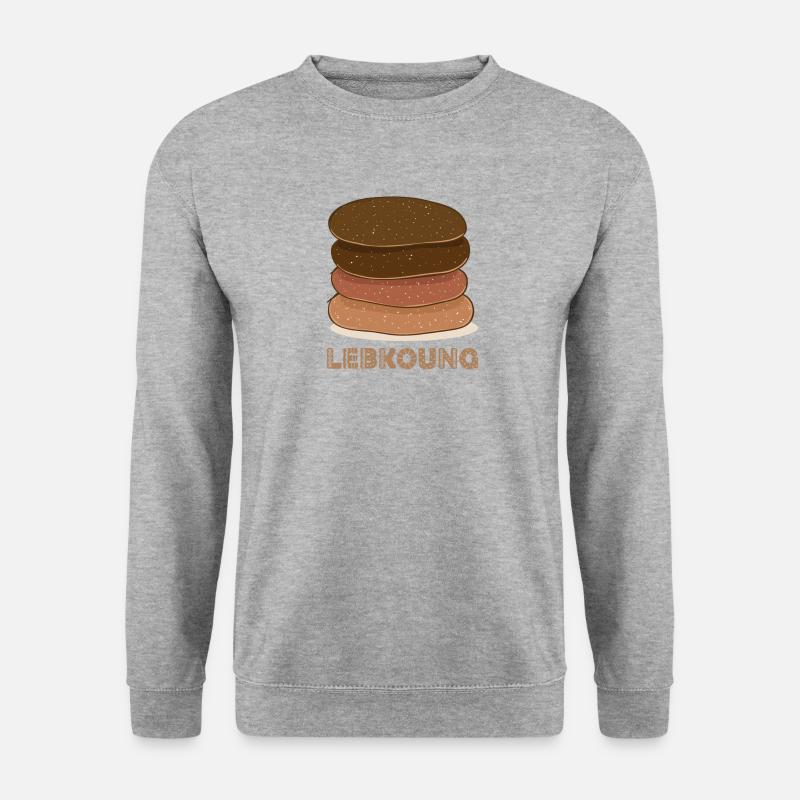 Lebkuchen Fränkisch - Unisex Pullover - Weißgrau meliert