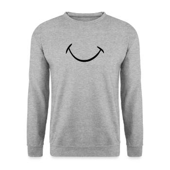 Faites un sourire - Sweat-shirt Unisexe - gris chiné - Devant - Alina (178cm) & Michal (187cm)