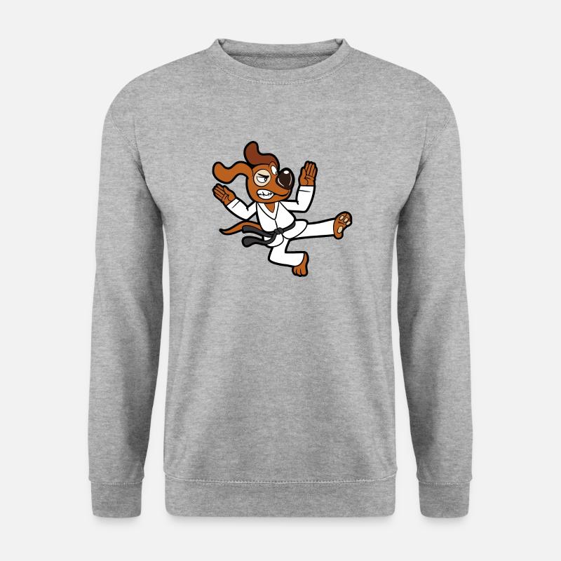 Karate - Unisex Pullover - Weißgrau meliert