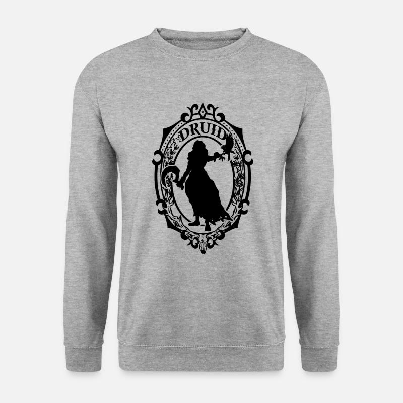 Druide - Unisex Pullover - Weißgrau meliert