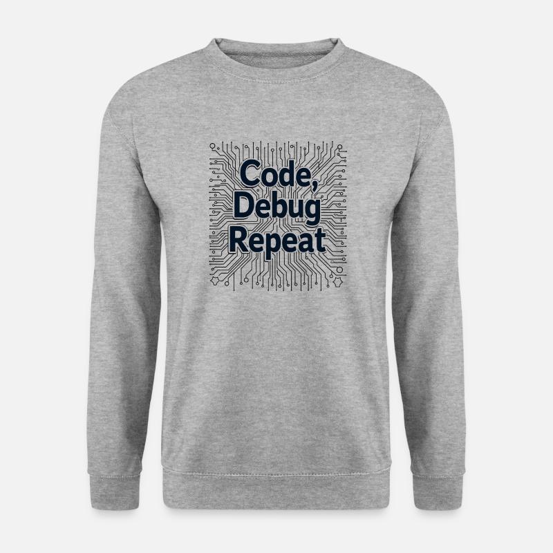 Code Debug Repeat - Software Engineer - Unisex Pullover - Weißgrau meliert