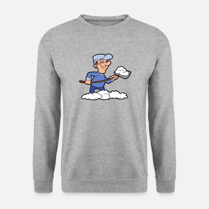 Winterdienst - Unisex Pullover - Weißgrau meliert