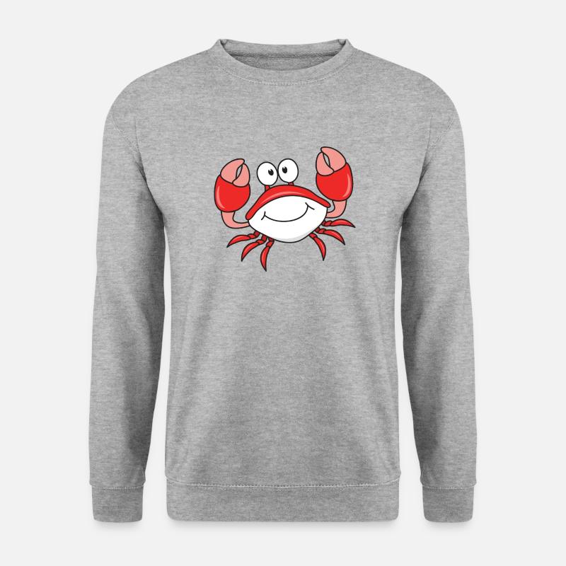 Krebs - Unisex Pullover - Weißgrau meliert