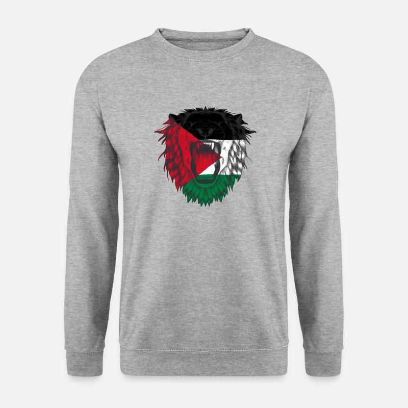 Palästina - Unisex Pullover - Weißgrau meliert