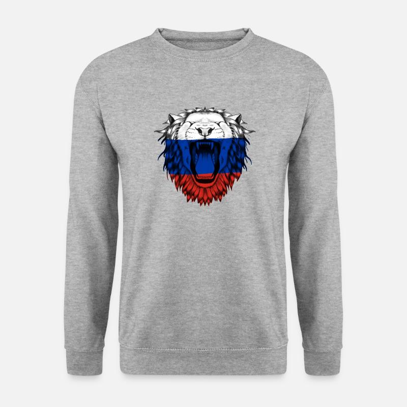 Russland - Unisex Pullover - Weißgrau meliert
