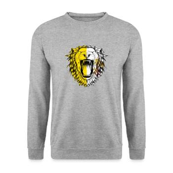 Vatican - Unisex Sweatshirt - salt & pepper - Front - Alina (178cm) & Michal (187cm)