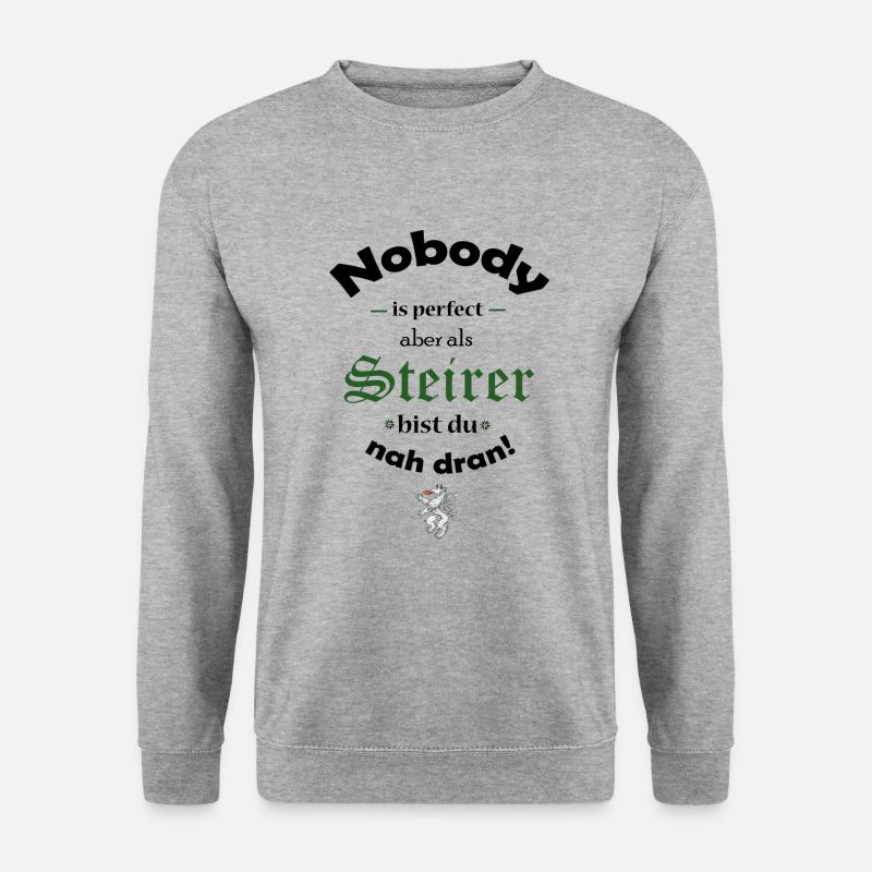 Steiermark - Unisex Pullover - Weißgrau meliert