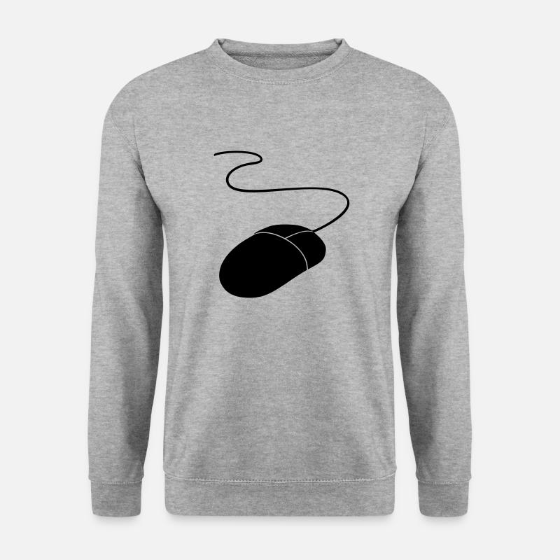 computer mouse - Unisex Sweatshirt - salt & pepper