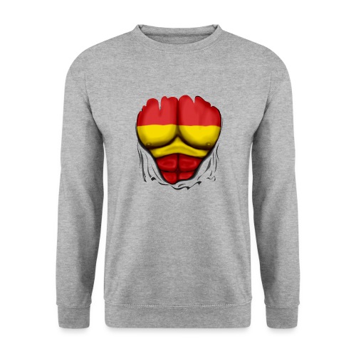 España Flag Ripped Muscles six pack chest t-shirt - Unisex Sweatshirt