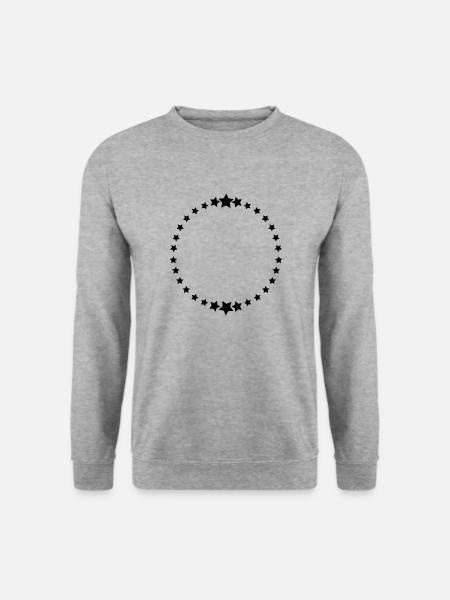 Stars / / 30 Anniversaire / / cercle / / Zodiac - Sweat-shirt Unisexe - gris chiné