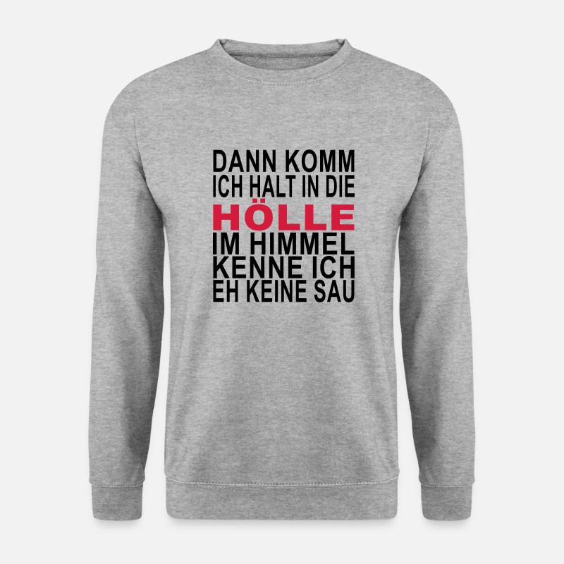 Hölle - Unisex Pullover - Weißgrau meliert