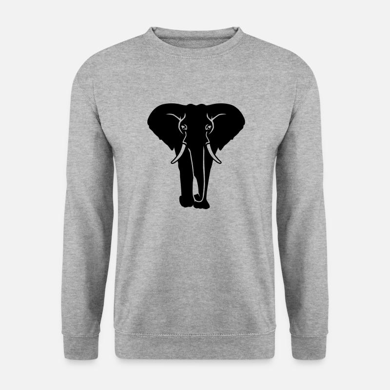Elephant - Sweat-shirt Unisexe - gris chiné