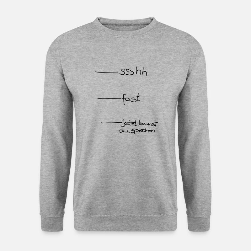 Morgenmuffel - Unisex Pullover - Weißgrau meliert