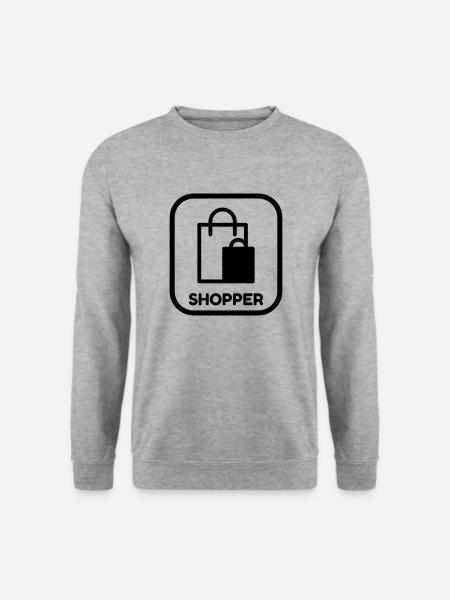 Shopping Shopper Einkaufen Käufer Soldes - Unisex Sweatshirt - salt & pepper