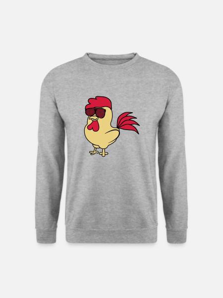 cooler_hahn_02 - Unisex Sweatshirt - salt & pepper