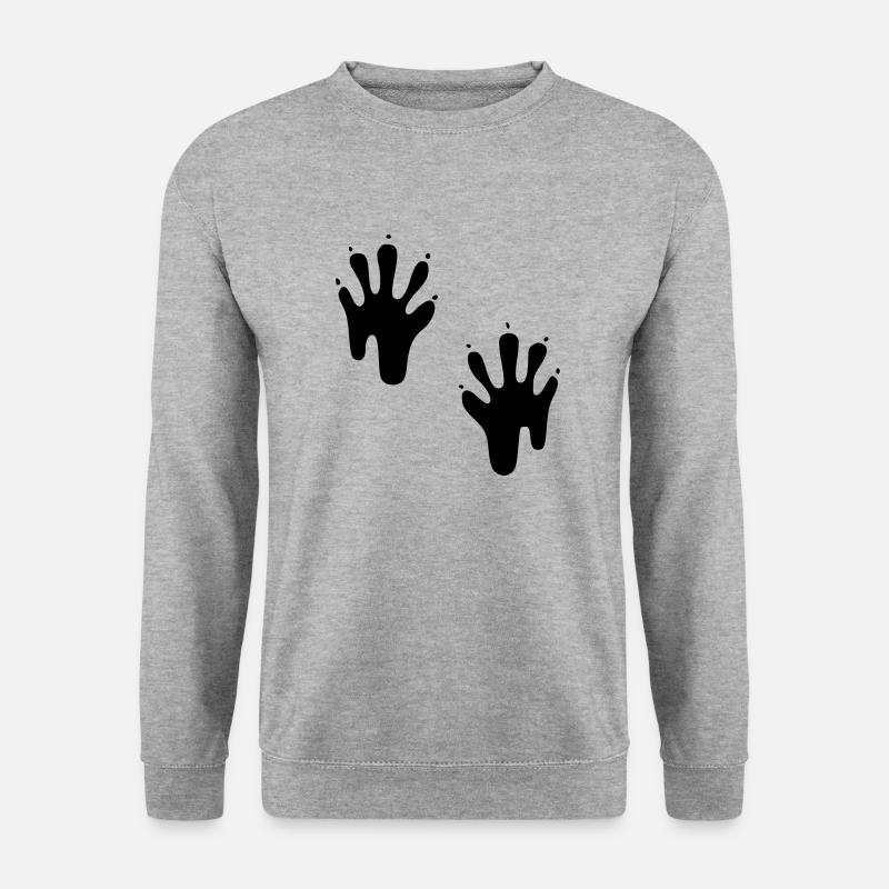 Waschbär - Unisex Pullover - Weißgrau meliert