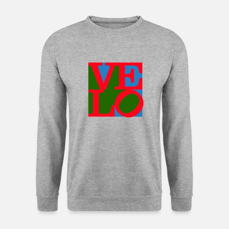 Velo Love - Unisex Pullover - Weißgrau meliert