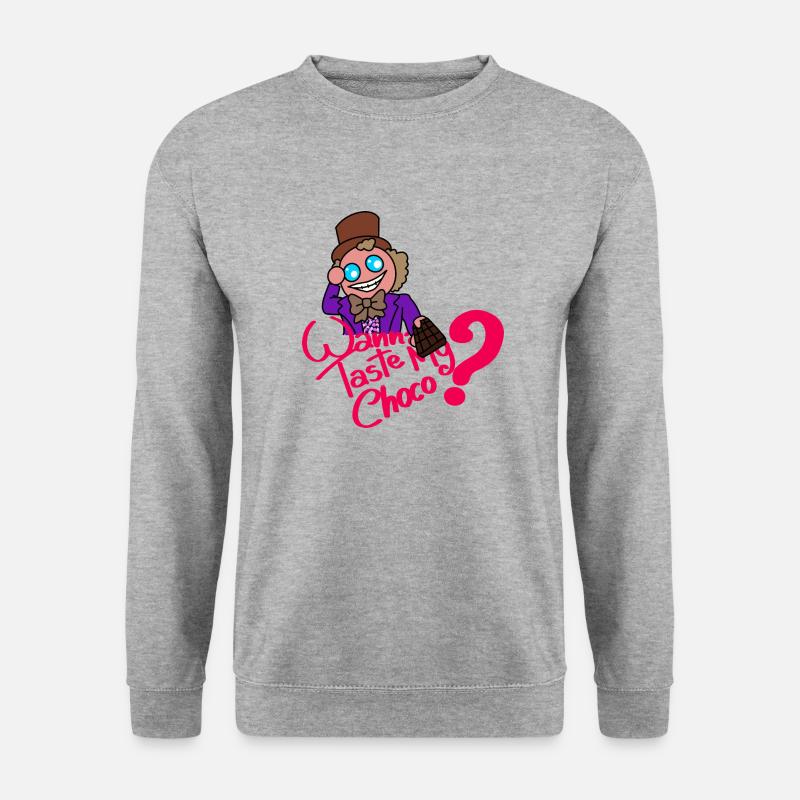 CHOCO - Unisex Pullover - Weißgrau meliert