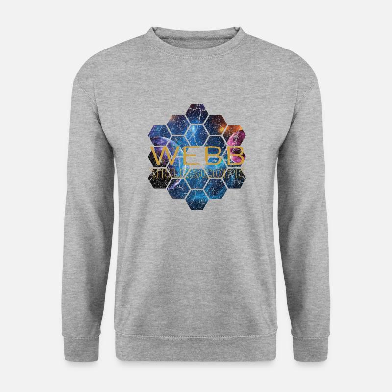 jwst James Webb Space Telescope - Unisex Pullover - Weißgrau meliert
