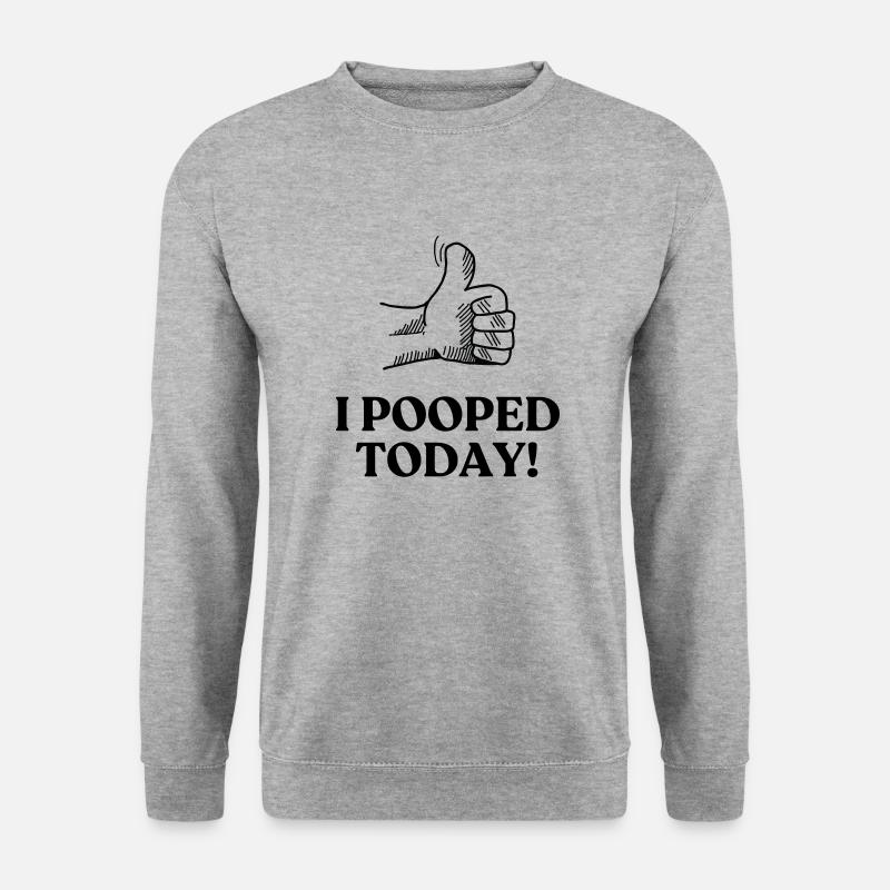 ICH HABE HEUTE - Unisex Pullover - Weißgrau meliert