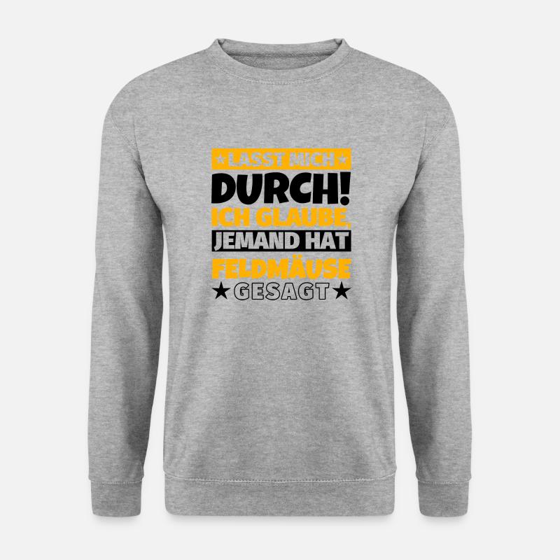 Feldmäuse - Unisex Pullover - Weißgrau meliert