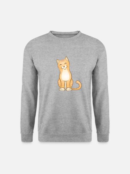 Stubentiger - Unisex Pullover - Weißgrau meliert
