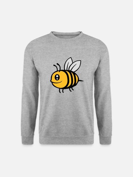 Cute little cartoon bee - Unisex Sweatshirt - salt & pepper