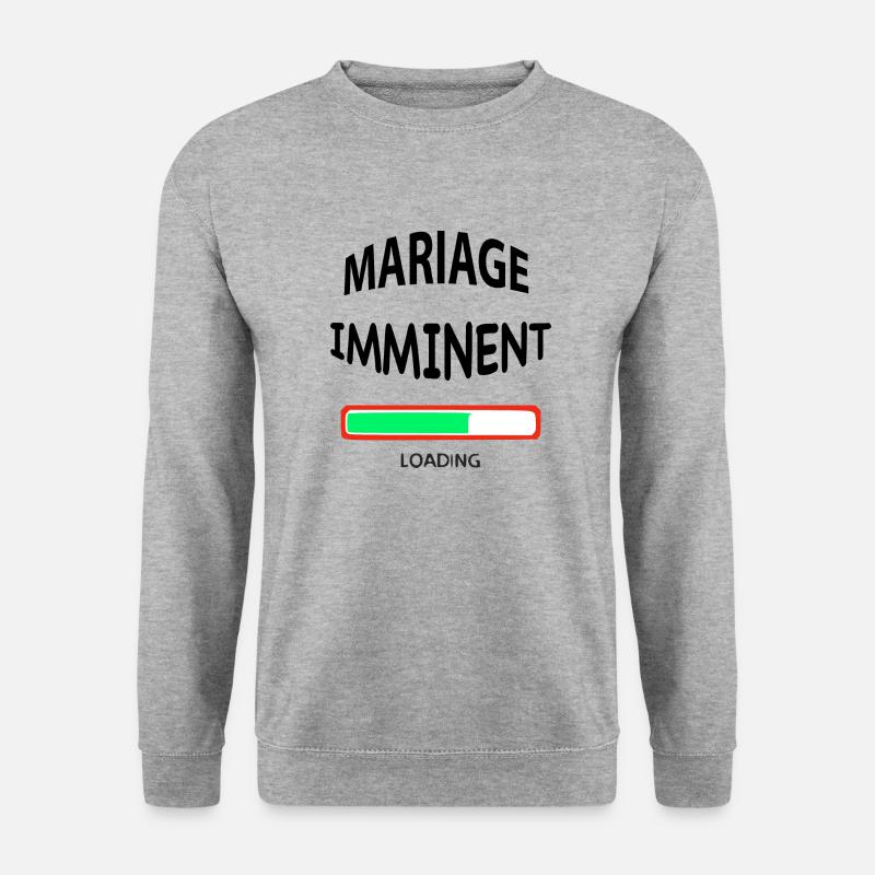 Drohende Heirat - Unisex Pullover - Weißgrau meliert