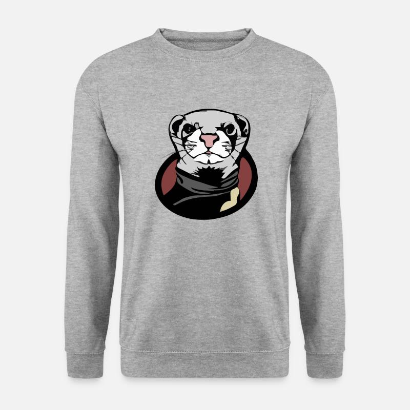 Der Browser - Unisex Pullover - Weißgrau meliert