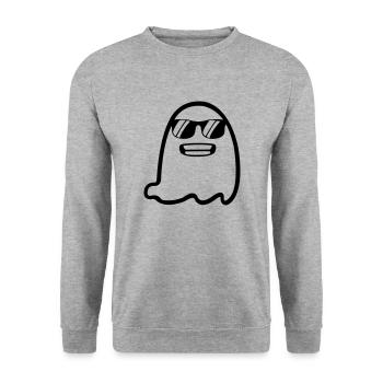 Ghost - Unisex Sweatshirt - salt & pepper - Front - Alina (178cm) & Michal (187cm)