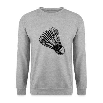 shuttlecock - Unisex Sweatshirt - salt & pepper - Front - Alina (178cm) & Michal (187cm)