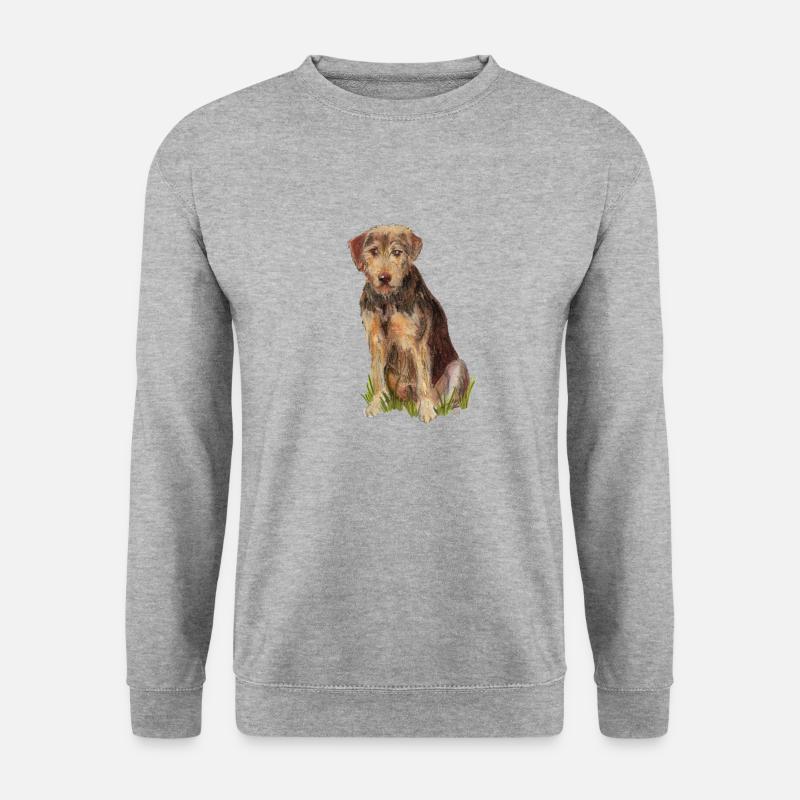 Mischling - Unisex Pullover - Weißgrau meliert