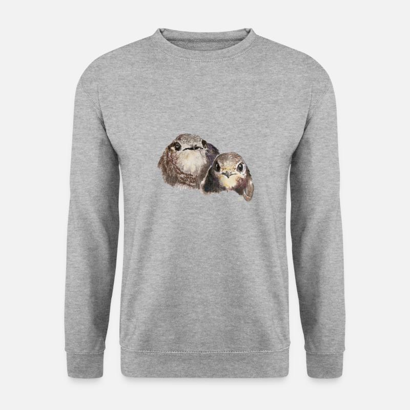 Mauersegler - Unisex Pullover - Weißgrau meliert