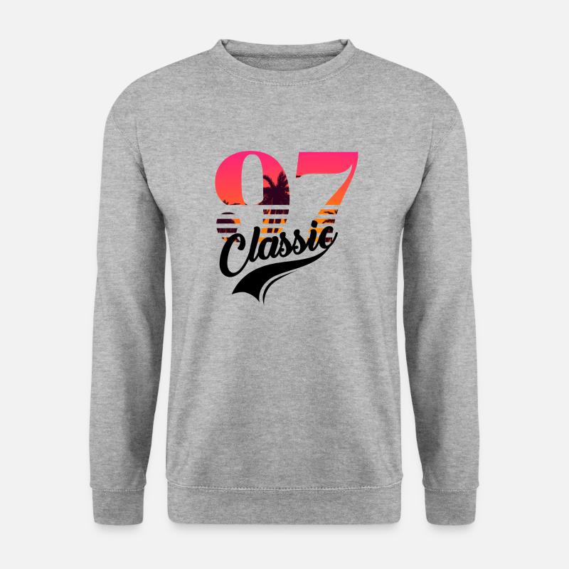 Jahrgang 1997-97th Anniversary - Unisex Pullover - Weißgrau meliert