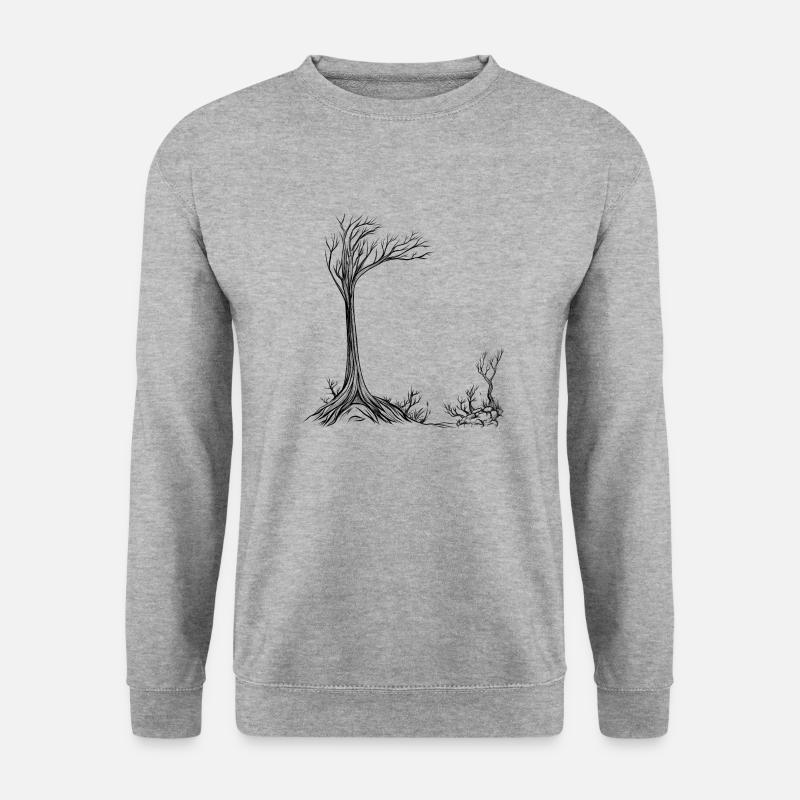 kahler Baum - Unisex Pullover - Weißgrau meliert