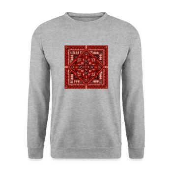 Pa Shirts - Unisex Pullover - Weißgrau meliert - Vorne - Alina (178cm) & Michal (187cm)