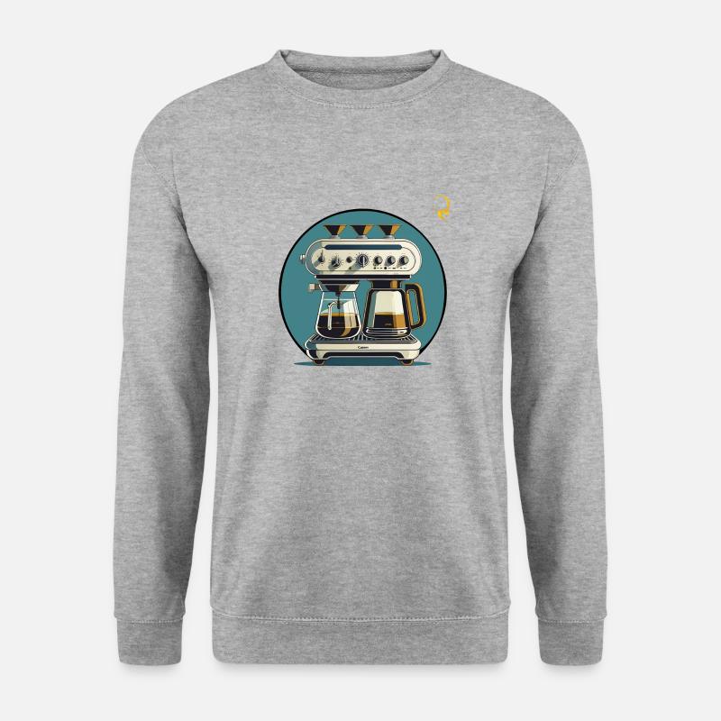 MEHR KAFFEE! - Unisex Pullover - Weißgrau meliert