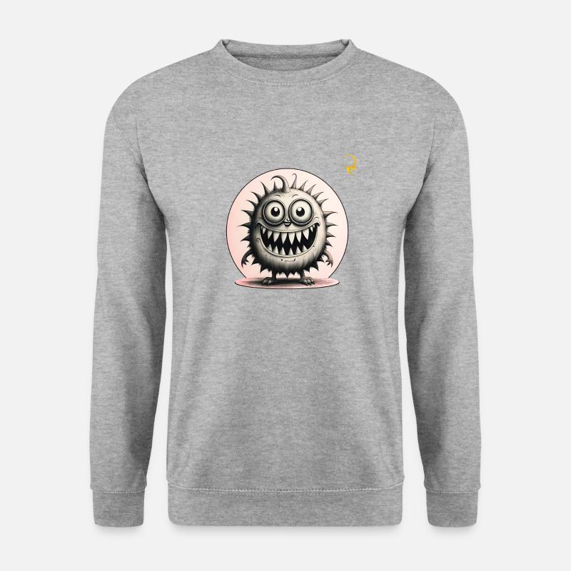 GUTES VIRUS - Unisex Pullover - Weißgrau meliert