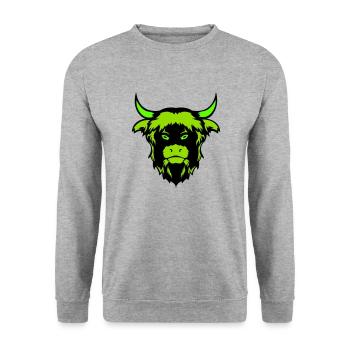 buffalo bull - Unisex Sweatshirt - salt & pepper - Front - Alina (178cm) & Michal (187cm)
