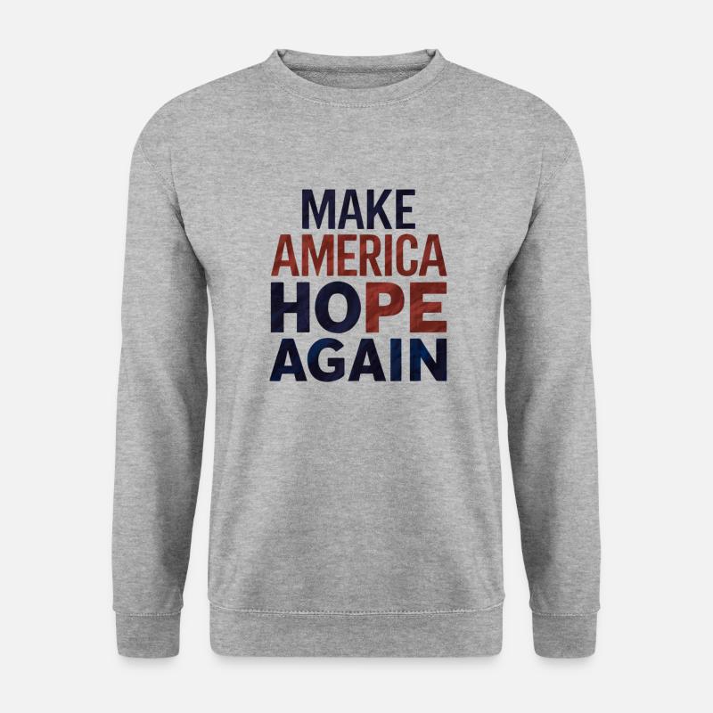 Make America Hope Again - Unisex Pullover - Weißgrau meliert