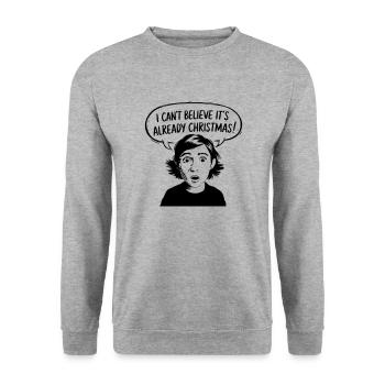 Surprise de Noël - Sweat-shirt Unisexe - gris chiné - Devant - Alina (178cm) & Michal (187cm)