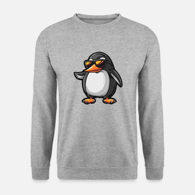 Penguin Comic Cool - Unisex Sweatshirt - salt & pepper