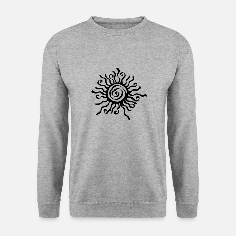 Die Sonne - Unisex Pullover - Weißgrau meliert
