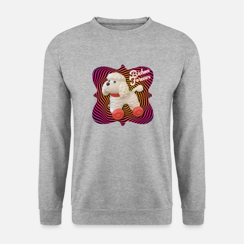 Psychedelic Bichon Forever - Unisex Sweatshirt - salt & pepper