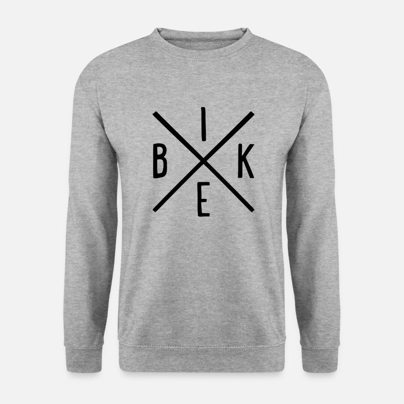 Bike - Unisex Pullover - Weißgrau meliert