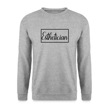 Cadeau d'esthéticienne diplômée fière d'esthéticienne - Sweat-shirt Unisexe - gris chiné - Devant - Alina (178cm) & Michal (187cm)