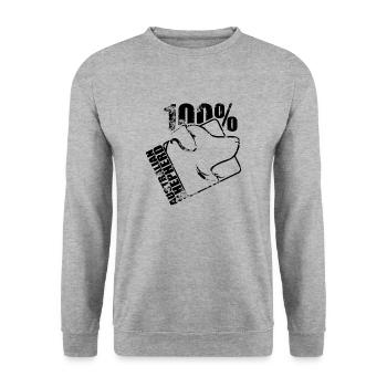 AUSTRALIAN SHEPHERD 100 Aussie dogs dog Wilsigns - Unisex Sweatshirt - salt & pepper - Front - Alina (178cm) & Michal (187cm)