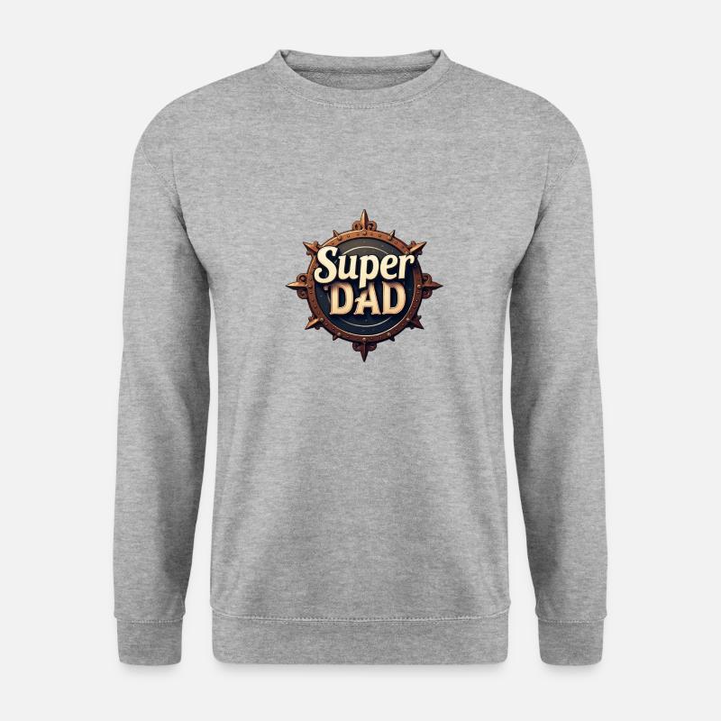 super Dad - Unisex Pullover - Weißgrau meliert