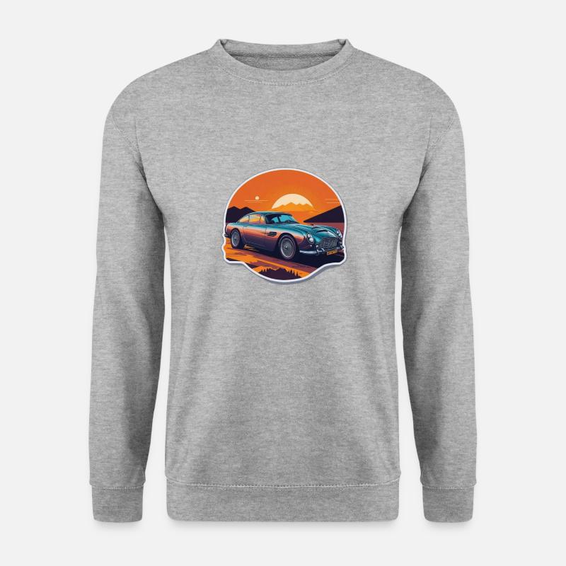 Zeitlose Eleganz - Unisex Pullover - Weißgrau meliert